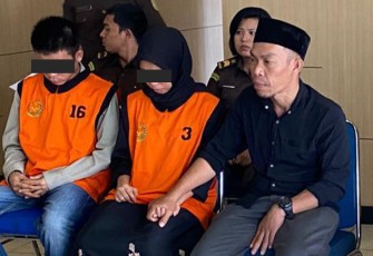 Dua Sejoli di Bengkulu Utara saat terima Restorative Justice