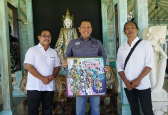 Bamsoet usai menerima KSB, di Bali, Selasa (13/9/22).