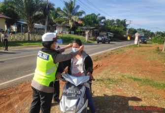 Anggita Polres Benteng saat melaksanakan Kegiatan Rutin Yang Ditingkatkan (KYRD)