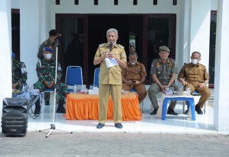 Bupati Asahan saat memberikan arahan 