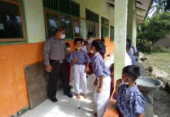 Vaksinasi anak usia 6-11 tahun dosis 1 Sinovac, di SD Negeri 3 Kedungboto