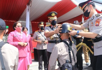 Kapolda Bengkulu Irjen Pol. Drs. Agung Wicaksono, M.Si, saat membuka Diktuba Polri 2022 di SPN Polda Bengkulu