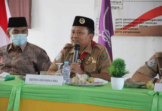 Hamka Sabri saat Kunjungan Kerja di Kwarcab 0709 Kepahiang