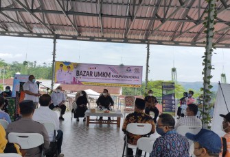 Pameran UMKM se-Kabupaten Kendal, di objek wisata Omahe Opa Desa Sidodadi, Kecamatan Patean