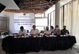 Sosialisasi pengadaan lahan bandara Ngloram, Rabu (16/2/2022)