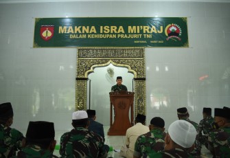Peringatan Isra Mi'raj di Korem 071/Wijayakusuma 