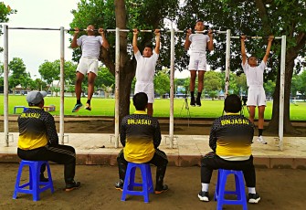 Bintara Lanud Iswahjudi Jalani Tes Samapta