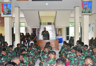 Danbrigif 3 Mar Beserta Prajurit Rajawali Papua, Ikuti Apel Gabungan Pasmar 3