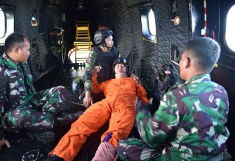 Saat Lanud Supadio Latihan SAR