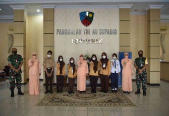 Lanud Supadio Sambut 6 Casis SMA Pradita Dirgantara Putra/i Daerah Kalbar