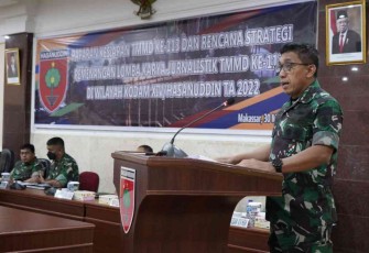 Pangdam Hasanuddin Terima Paparan TMMD ke-113 dan Rencana Strategis Pemenangan LKJ