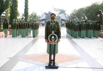  Ketua Persit KCK Daerah XII/Tpr Pimpin Ziarah ke TMP 