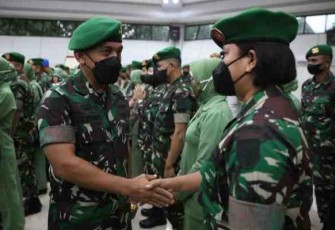 Perwira, Bintara, Tamtama dan PNS Naik Pangkat, Ini Kata Pangdam Hasanuddin