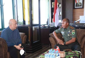 Pangdam XVIII/Kasuari Terima Pengurus Yayasan Indonesia Sejahtera Barokah