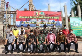 Sukseskan Karya Bakti Seribu Masjid, Kodim Tulungagung Sasar 125 Tempat Ibadah