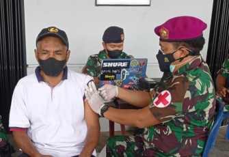 Koarmada III Tetap Laksanakan Serbuan Vaksinasi Mandiri Saat Bulan Puasa