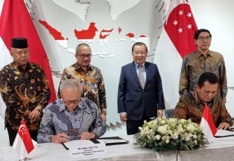 Penandatangan kerja sama bidang teknologi pertanian dan aquaculture antara Pemprov Kepri dan Republic Polytechnic Singapura