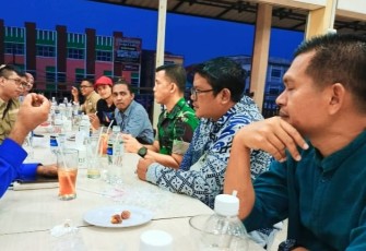 Buka bersama Kodim 0315/Tanjungpinang dan SMSI Kepri, Jumat (22/4/2022)