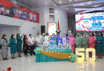 Puncak acara HKG PKK Kota Bitung ke-50 Tahun, Jumat (22/4/2022)