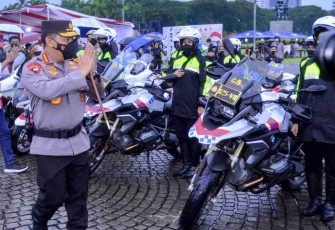 Kapolri apresiasi kesiapan anggotanya dalam Operasi Ketupat Tahun 2022. Jum'at (22/4/2022)