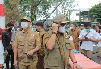 Wali Kota Bitung, saat memantau giat simulasi, Selasa (26/4/2022)