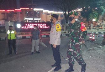 Kapolres dan Dandim tinjau langsung pelaksanaan malam lebaran