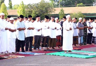 Kodim 0104/Atim gelar shalat Ied. Senin (02/05/2022)
