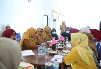 Rapat persiapan pelaksanaan Supervisi, olehbTP-PKK Labuhanbatu Selatan, Selasa (10/5/2022)