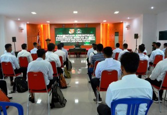 Pengarahan calon Komcad di Makodim 0906/KKR Senin (09/05/2022)