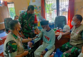 Serbuan vaksinasi Kodim 1002/Hst