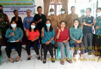 Komsos dalam rangka MUSDESUS Keluarga Penerima Manfaat BLT-DD, Selasa (17/5/2022)
