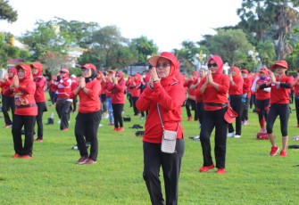 Senam Sicita PDI P Jatim, Jumat (20/5/2022)