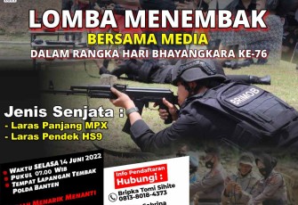 Lomba menembak bersama awak media