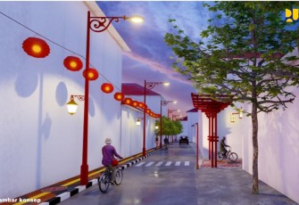 Konsep gambar program Kotaku Revitalisasi Ikon Baru Wisata Heritage Gresik 