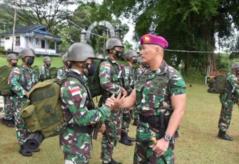 Danyonmarhanlan IX Ambon salami prajurit Pratugas Pam Pulau Terluar Pulau Metimarang 