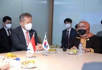 Pertemuan delegasi Korsel dengan Plt Gubernur DKI Jakarta bidang tata ruang dan lingkungan hidup Vera Revina di Jakarta 