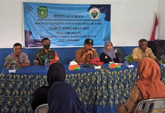 Sertu Eko hadiri penyuluhan penyaluran BLT dana desa
