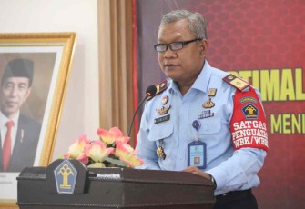 Tejo Harwanto saat memberikan sambutan 