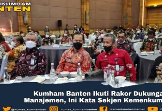 Rakor bersama Sekjen Kemenkumham RI di Jakarta 