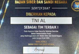 Sertifikasi latihan serangan Siber TNI AL