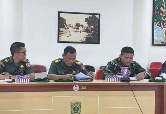 Rakor peringatan HUT Kemerdekaan RI ke-77 di aula Benteng Tundakan Sekda Kabupaten Balangan 