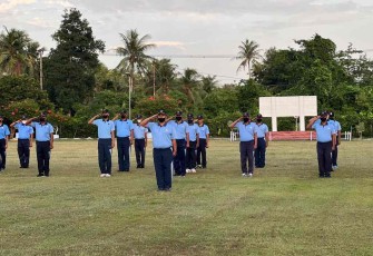 Upacara peringatan Haornas di Lanud Maimun Saleh 