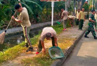 Jum'at bersih prajurit Denpom III/4 Serang, Jum'at (23/9)