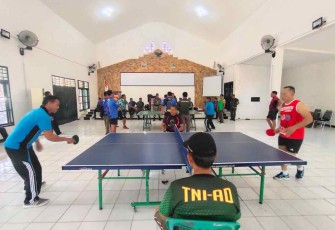Lomba tenis meja Kodim 0720/Rembang 