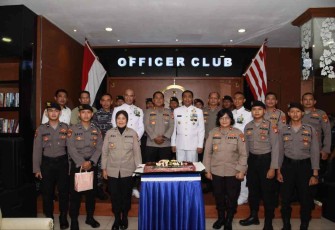 Foto bersama jajaran Polres Jakarta Utara. Rabu (5/10)