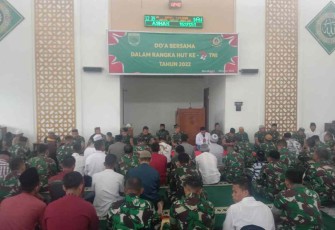 Doa bersama prajurit Kodam XVIII Kasuari 