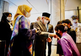 Wapres RI KH Ma'ruf Amin saat di Singapura 