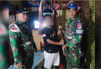 Terima senpi rakitan warga perbatasan 