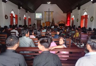 Pelaksanaan ibadah Natal di wilayah Koramil 04/Sangasanga