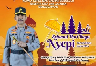 Kapolda Bengkulu Irjen Pol. Drs. Agung Wicaksono, M.Si
